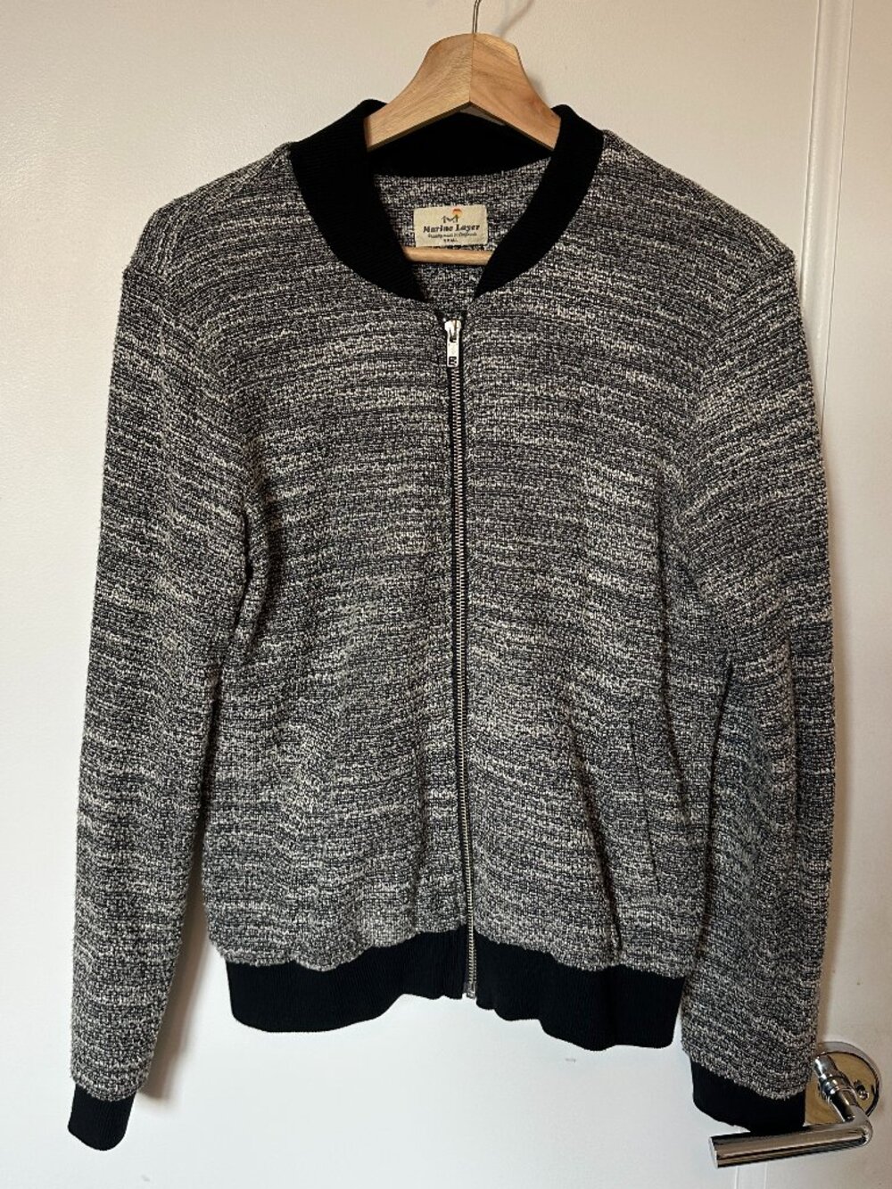 Marine Layer Tweed Pippa Bomber Jacket